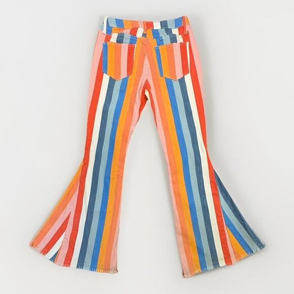 Saints & Hearts High Rise Extreme Flare Jenas Women’s Size M Multicolor Boho - Picture 2 of 8